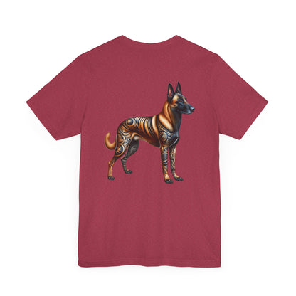 Belgian Malinois Unisex Jersey Short Sleeve Tee -Right Profile