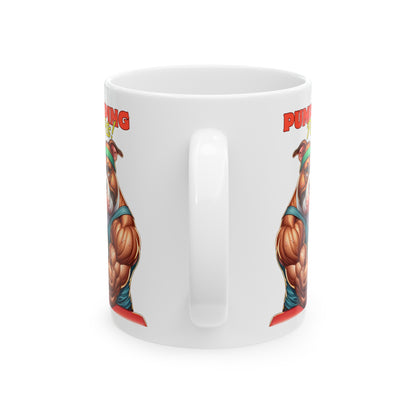 Pitbull Pumping Pits Ceramic Mug, (11oz, 15oz)