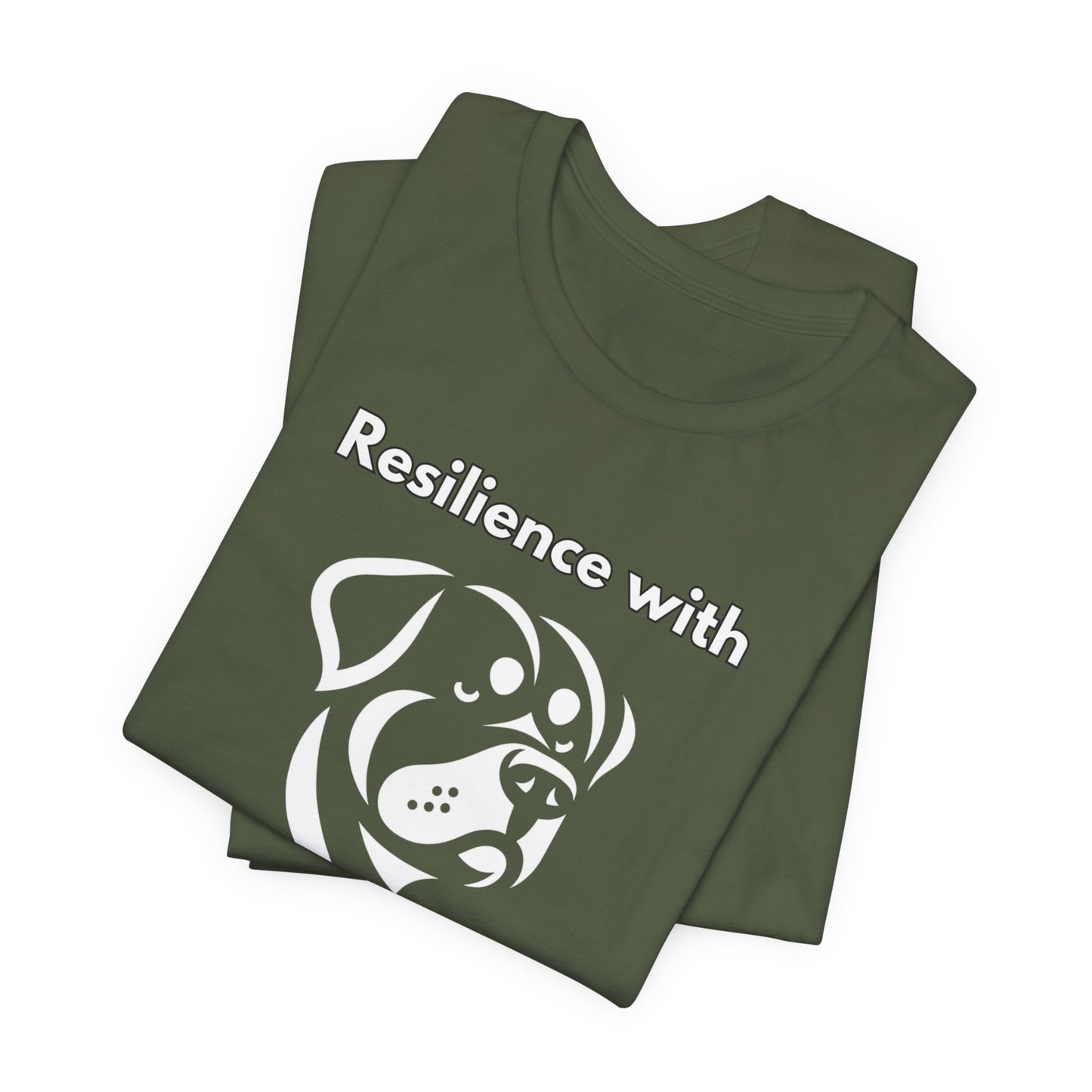 Rottweiler "Resilience with Strength" Unisex Jersey Short Sleeve Tee