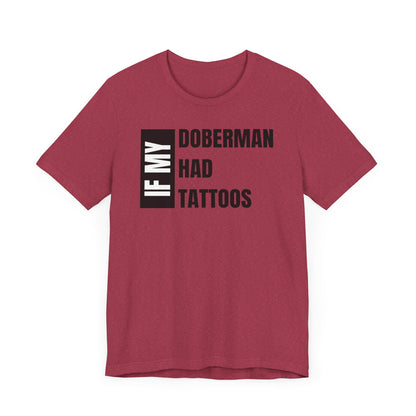 Doberman Unisex Jersey Short Sleeve Tee - Right profile