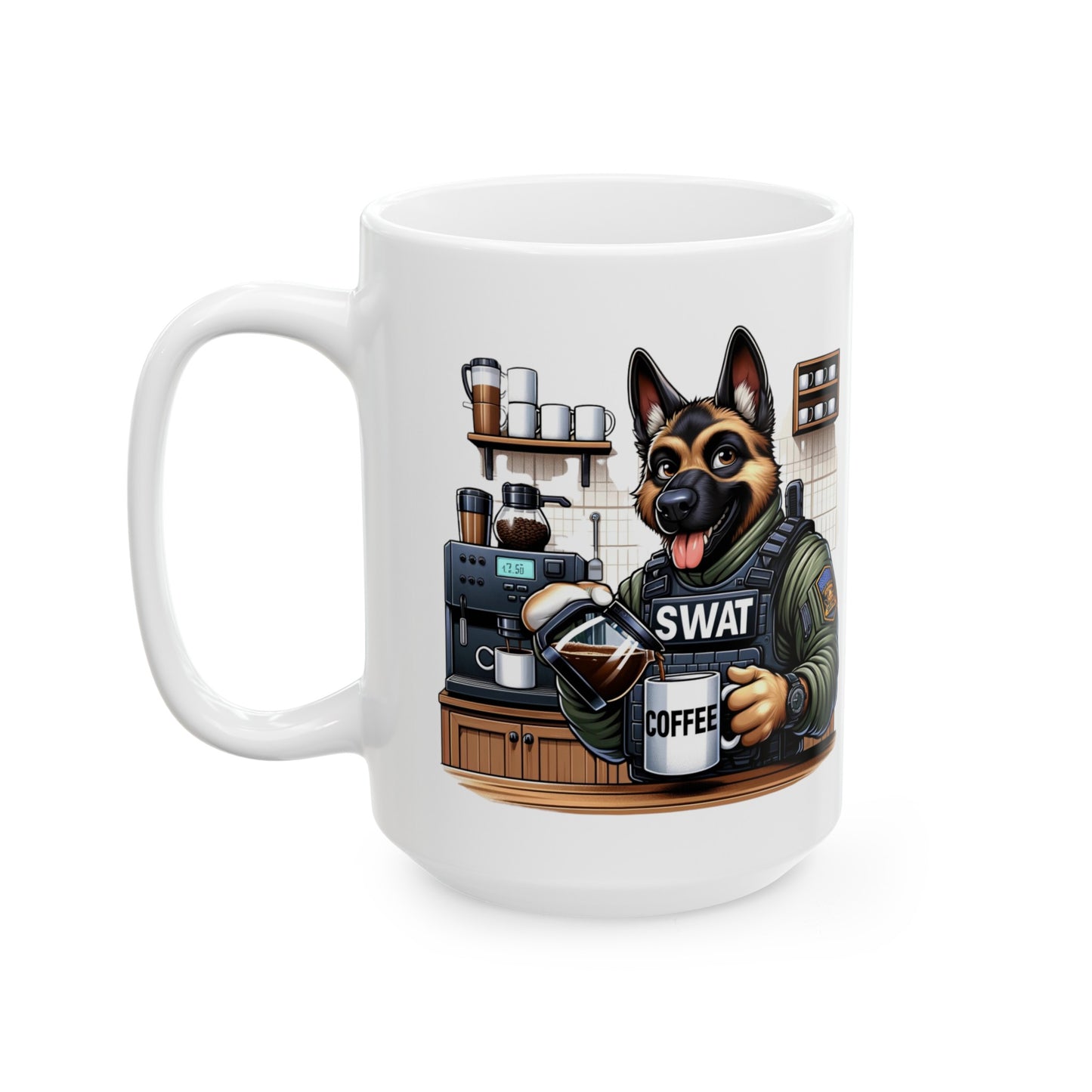 K9 SWAT "Special Woofs And Tactics" Ceramic Mug (11oz, 15oz)