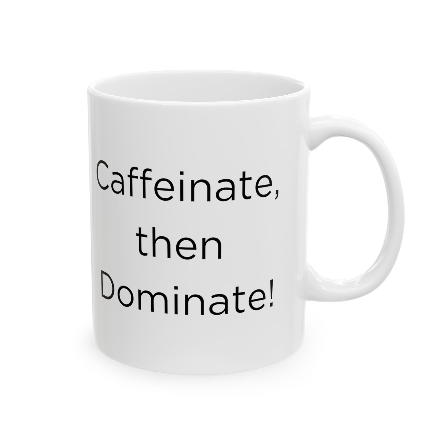 American Bully "Caffeinate, then Dominate!" Ceramic Mug (11oz, 15oz)