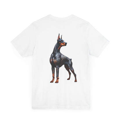 Doberman Unisex Jersey Short Sleeve Tee - Left profile