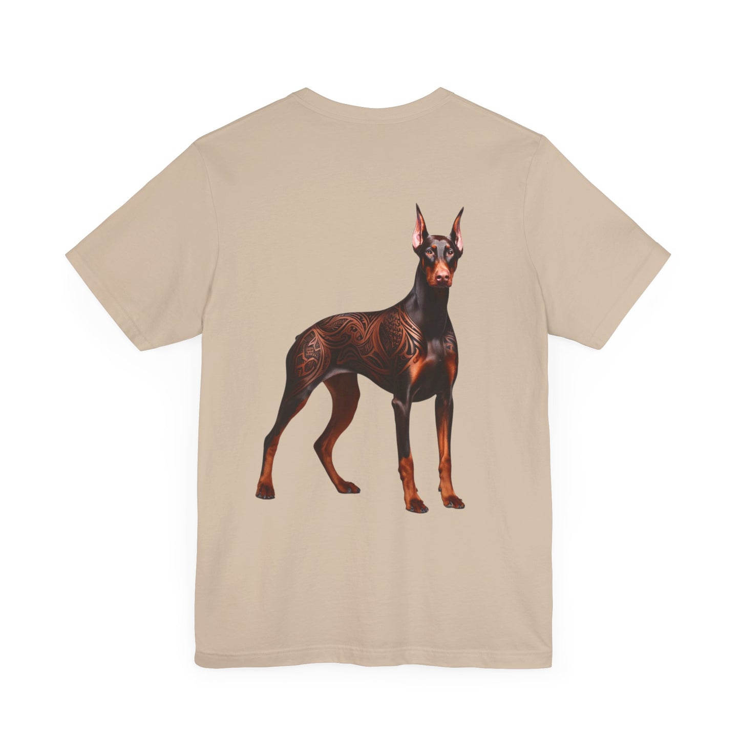 Doberman Unisex Jersey Short Sleeve Tee - Brown Doberman