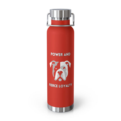 Pitbull "Power and Fierce Loyalty" Copper Vacuum Insulated Bottle, 22oz