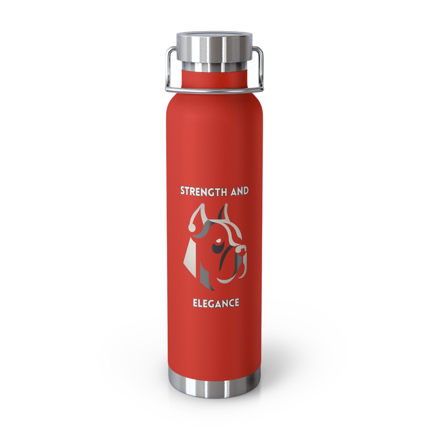 Cane Corso "Strength and Elegance" Copper Vacuum Insulated Bottle, 22oz