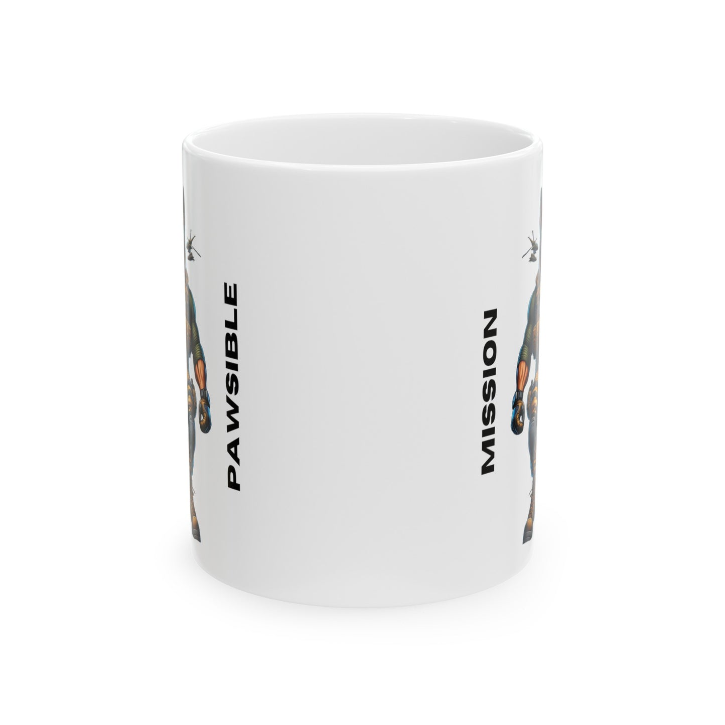 K9 Tactical "Mission Pawsible" Ceramic Mug (11oz, 15oz)