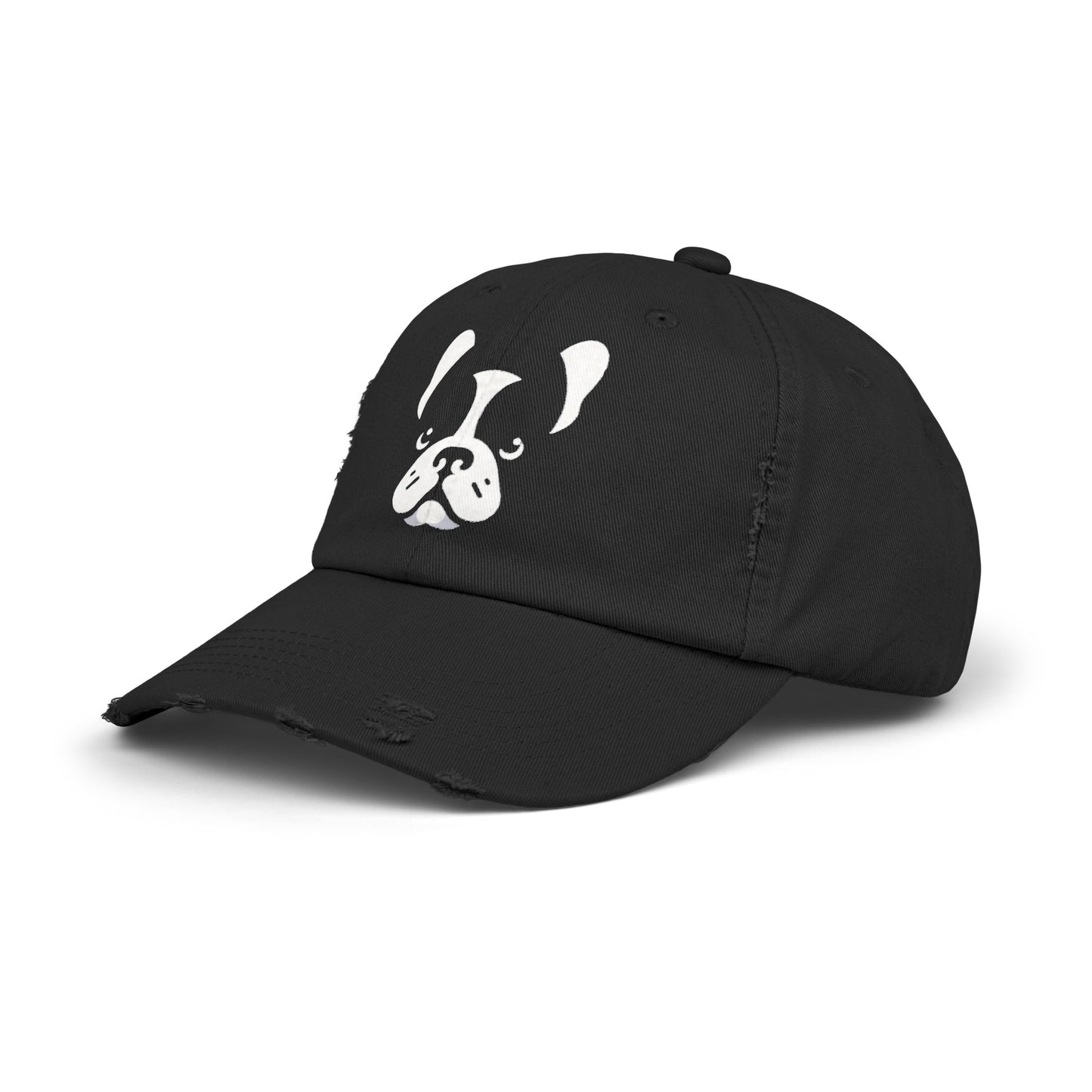 French Bulldog  - Stylish Unisex Distressed Cap