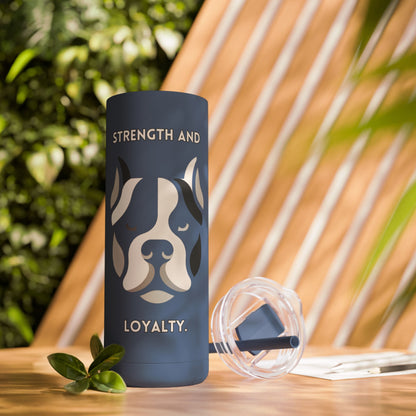 American Bully "Strength and Loyalty" Skinny Matte Tumbler, 20oz