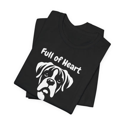 Boxer "Full of Heart and Courage" Unisex Jersey Short Sleeve Tee