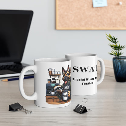 K9 SWAT "Special Woofs And Tactics" Ceramic Mug (11oz, 15oz)