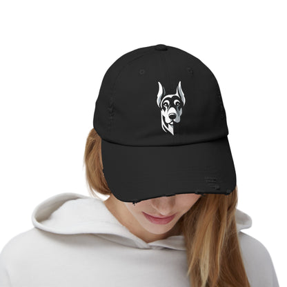 Doberman  - Stylish Unisex Distressed Cap