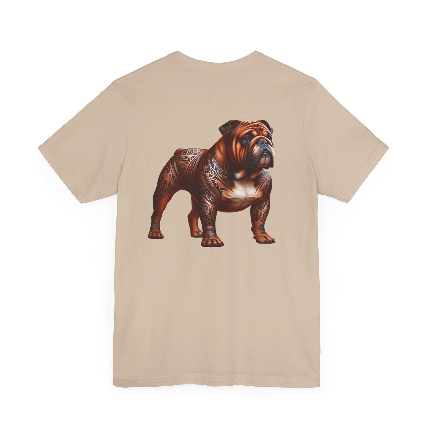 Bulldog Unisex Jersey Short Sleeve Tee - Golden brown Bulldog