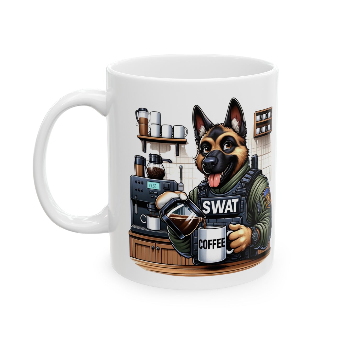 K9 SWAT "Special Woofs And Tactics" Ceramic Mug (11oz, 15oz)