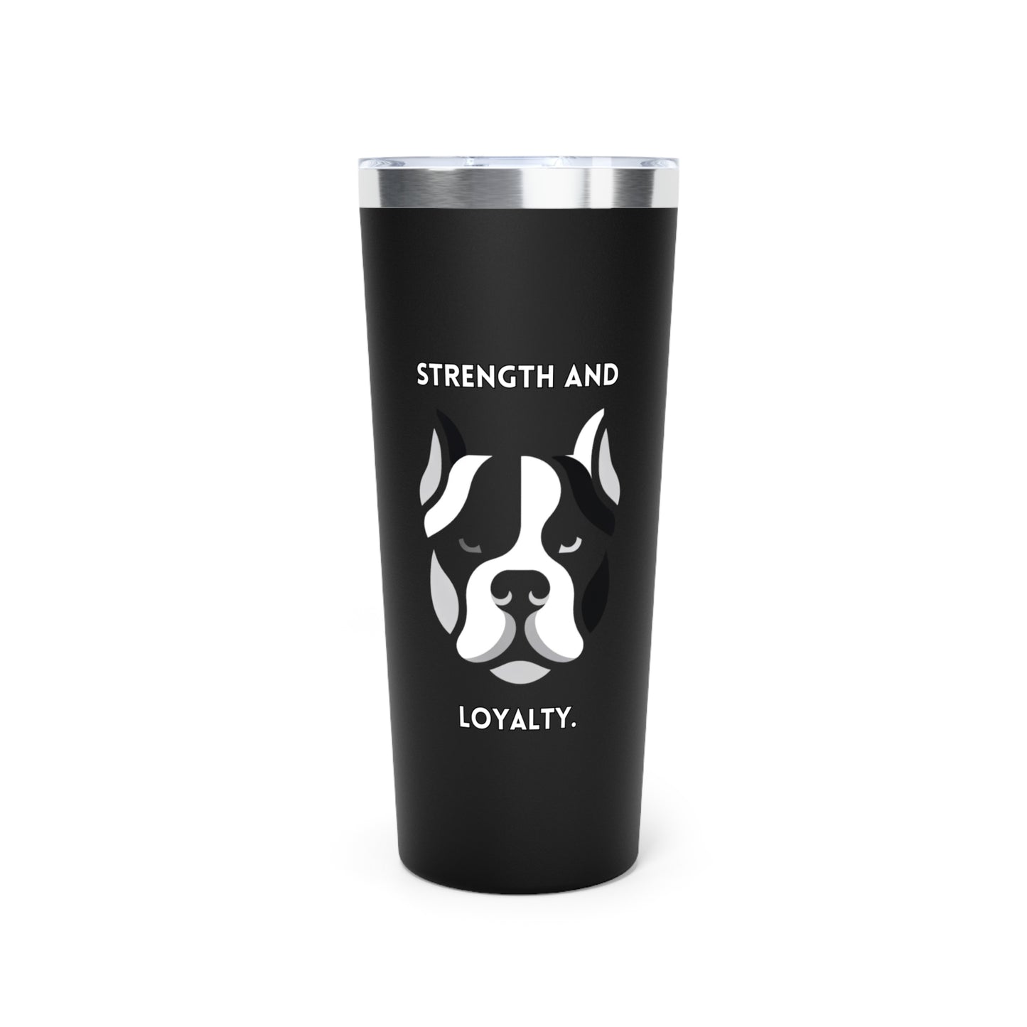 American Bully "Strength and Loyalty" Copper Vacuum Insulated Tumbler, 22oz