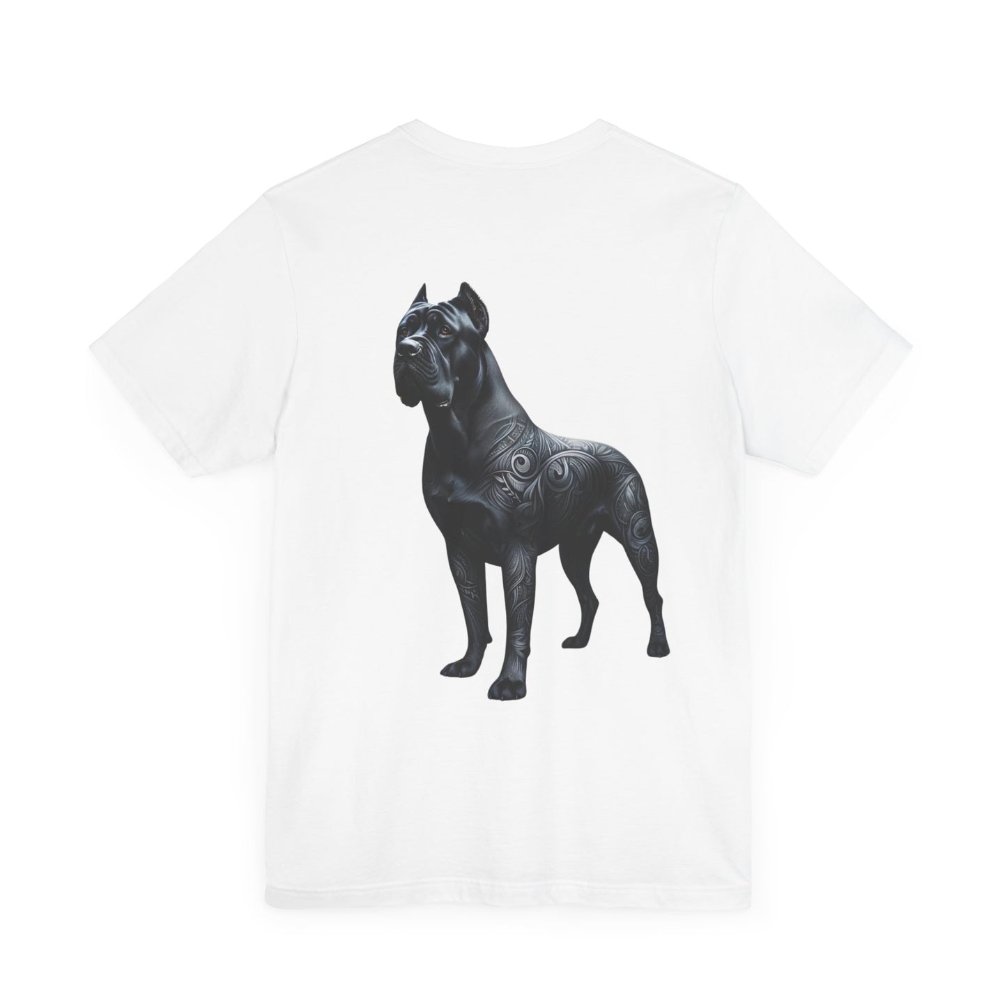 If My Cane Corso Unisex Jersey Short Sleeve Tee - BLK Cane Corso Left Profile