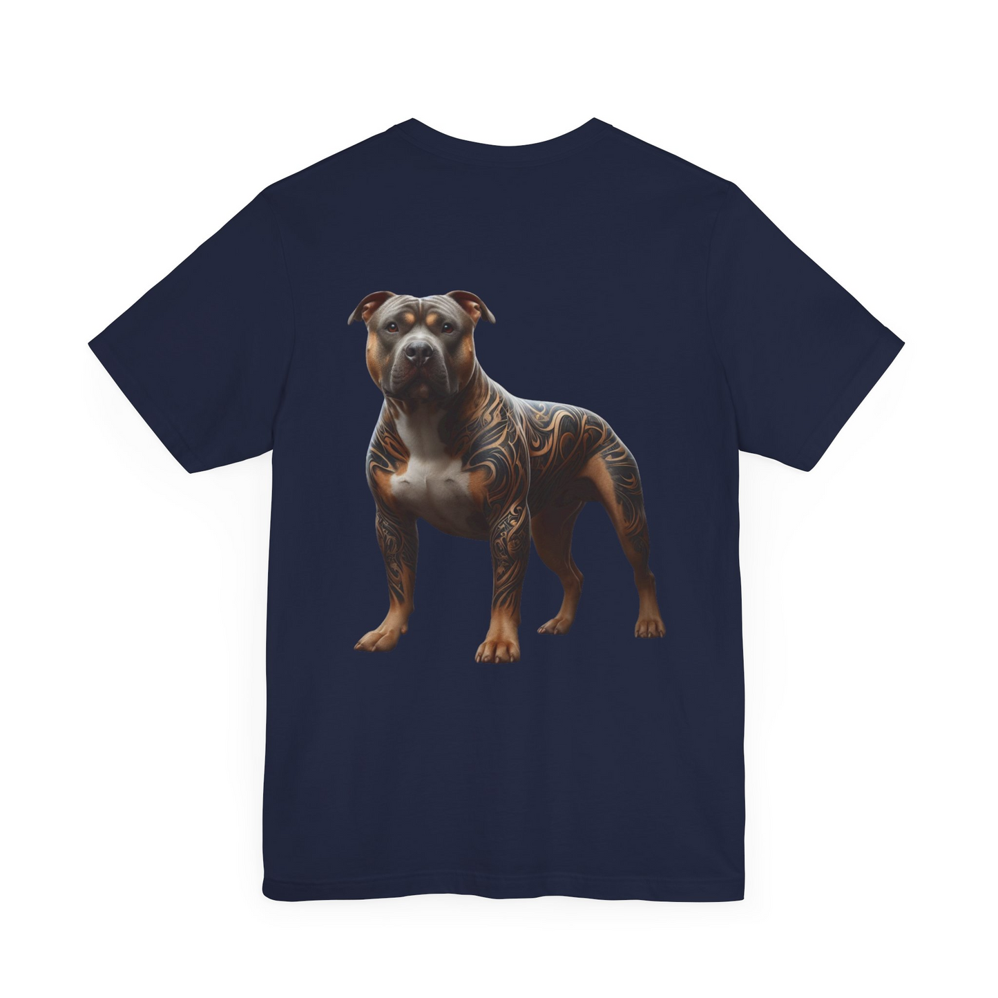 If My Pitbull Had Tattoo Unisex Jersey Short Sleeve Tee - Dark Brown Pitbull