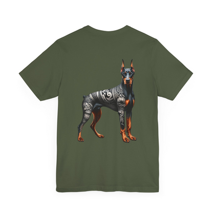 Doberman Unisex Jersey Short Sleeve Tee - Right profile