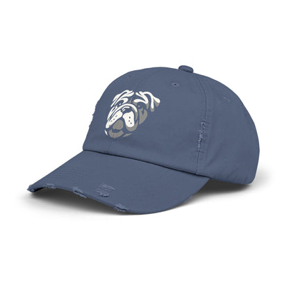 Bulldog - Stylish Unisex Distressed Cap