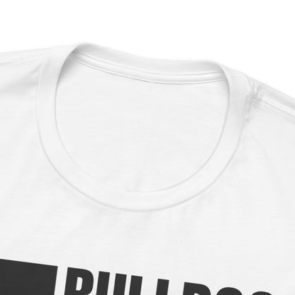 Bulldog Unisex Jersey Short Sleeve Tee - Golden brown & white Bulldog