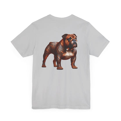 Bulldog Unisex Jersey Short Sleeve Tee - Golden brown Bulldog