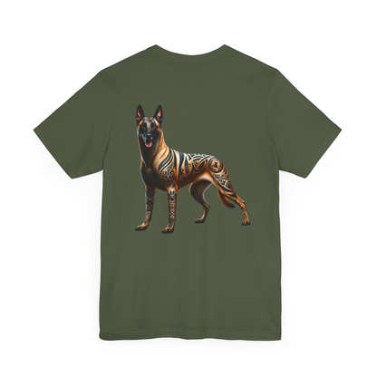 Belgian Malinois Unisex Jersey Short Sleeve Tee -Left Profile