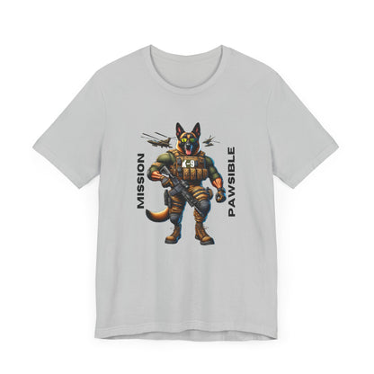 K9 Tactical "Mission Pawsible" Unisex Jersey Short Sleeve Tee