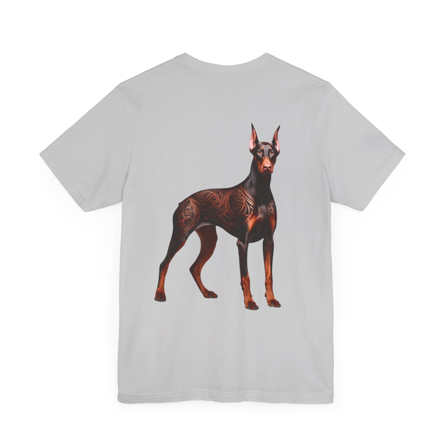 Doberman Unisex Jersey Short Sleeve Tee - Brown Doberman