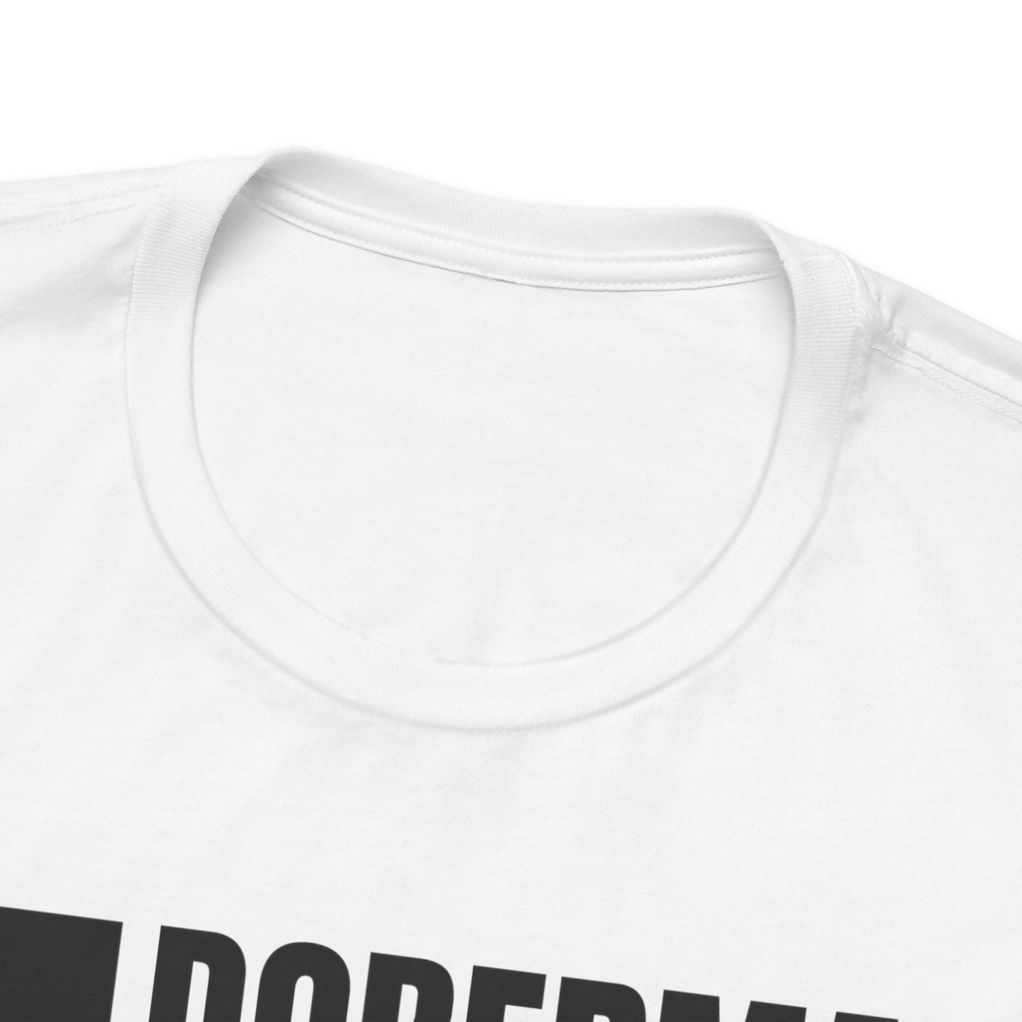 Doberman Unisex Jersey Short Sleeve Tee - Brown & black Doberman