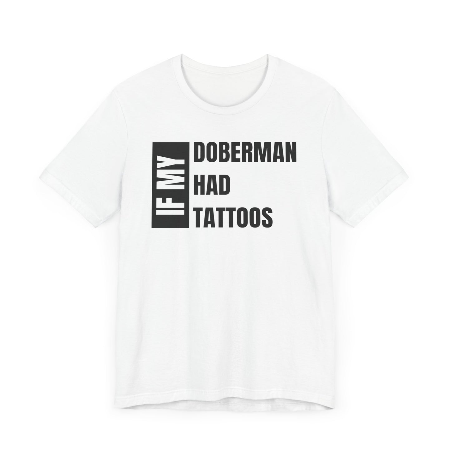 Doberman Unisex Jersey Short Sleeve Tee - Left profile