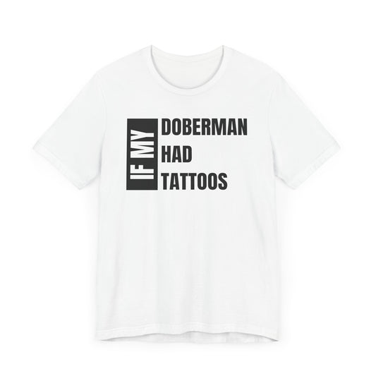 Doberman Unisex Jersey Short Sleeve Tee - Left profile