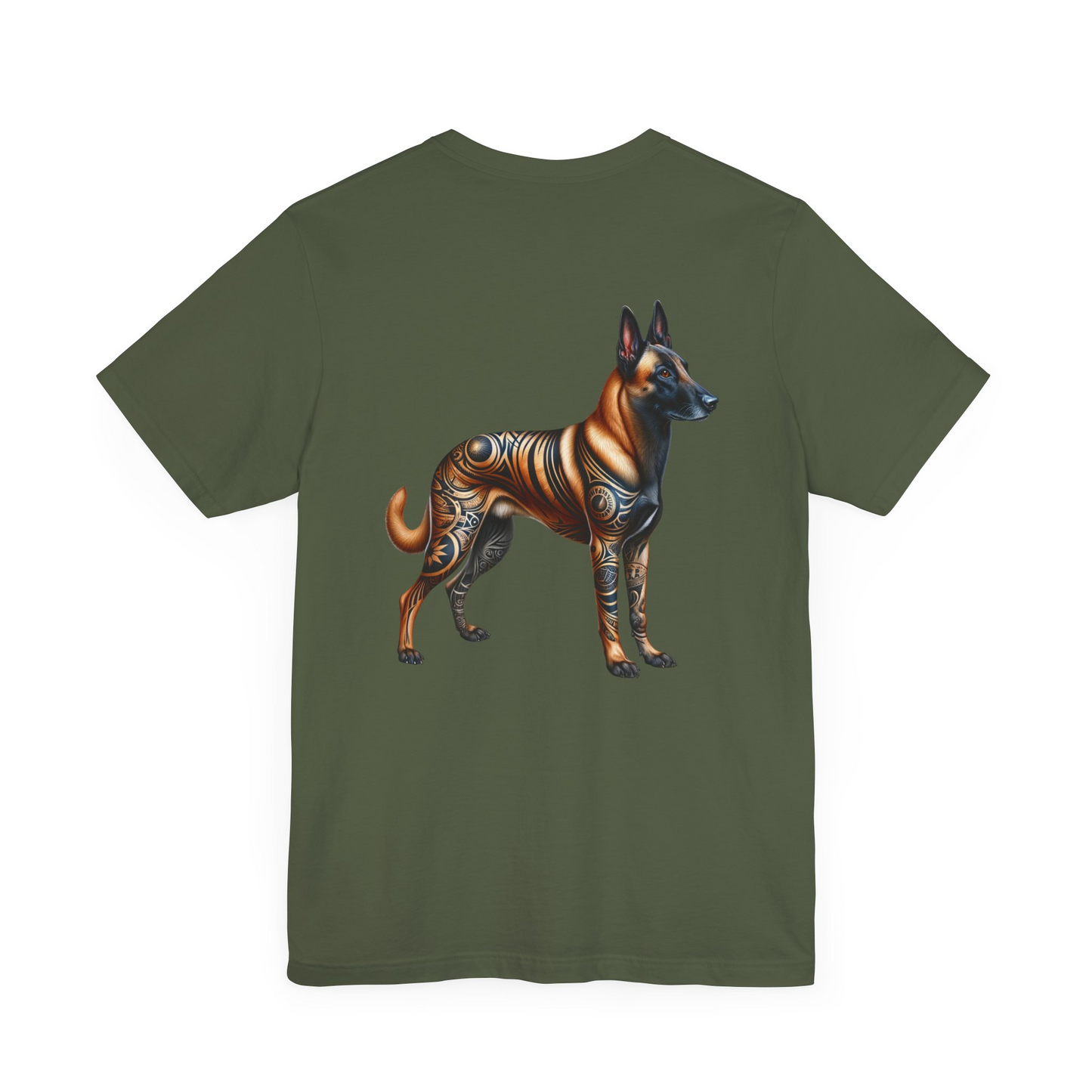 Belgian Malinois Unisex Jersey Short Sleeve Tee -Right Profile