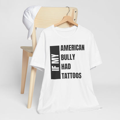 American Bully Unisex Jersey Short Sleeve Tee - Light brown & white