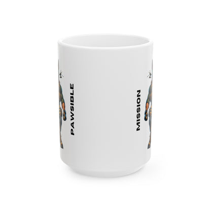 K9 Tactical "Mission Pawsible" Ceramic Mug (11oz, 15oz)