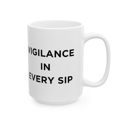 Cane Corso "Vigilance in Every Sip" Ceramic Mug (11oz, 15oz)