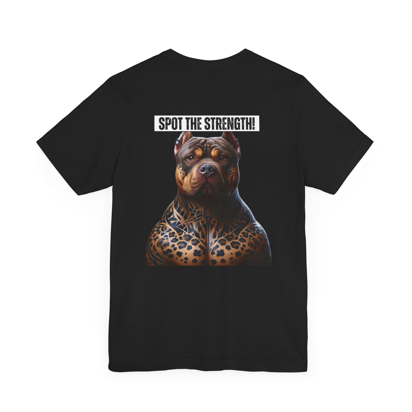 American Bully Unisex Jersey Short Sleeve Tee -Spot Closeup