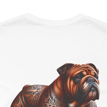 Bulldog Unisex Jersey Short Sleeve Tee - Golden brown Bulldog