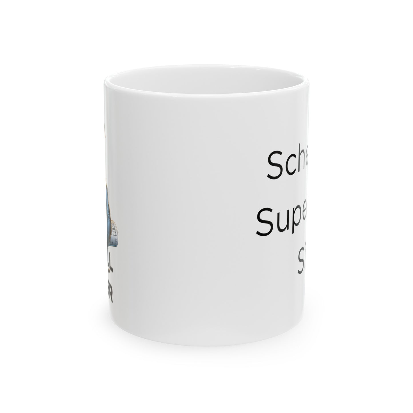 Pitbull Terrier "Schedule Supervise Sip." Ceramic Mug (11oz, 15oz)