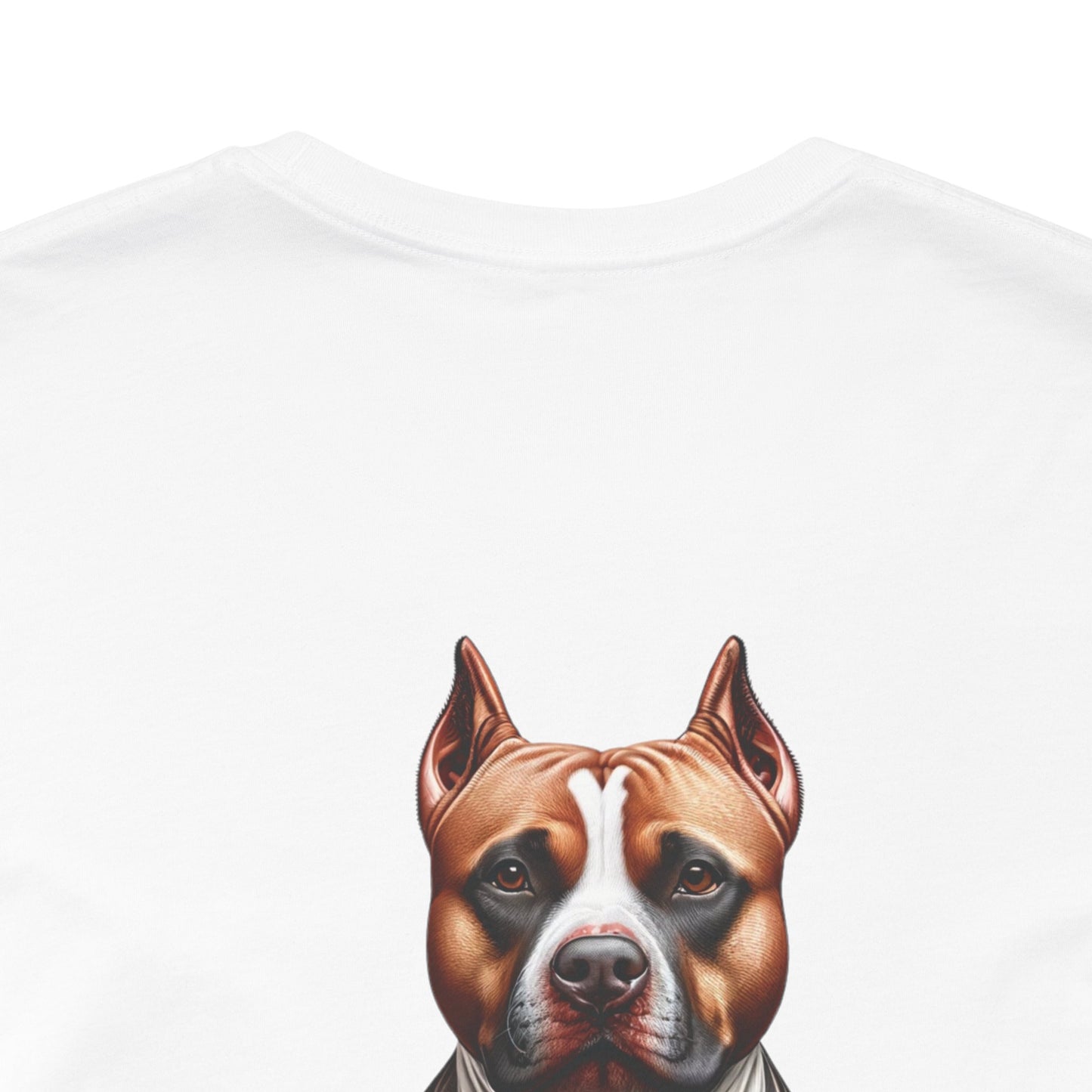 If My Pitbull Had Tattoo Unisex Jersey Short Sleeve Tee - Pitbull light brown and white