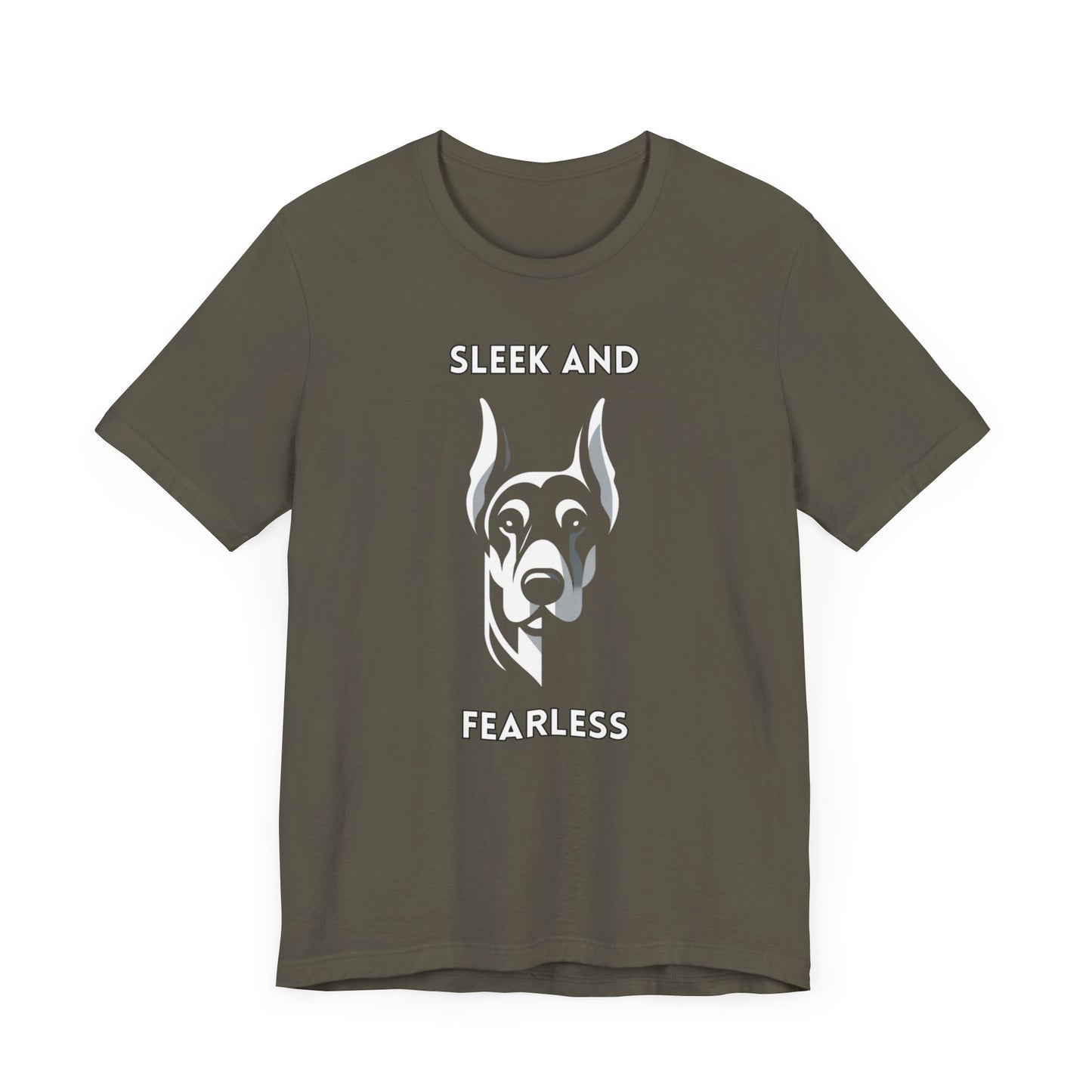 Doberman "Sleek and Fearless" Unisex Jersey Short Sleeve Tee