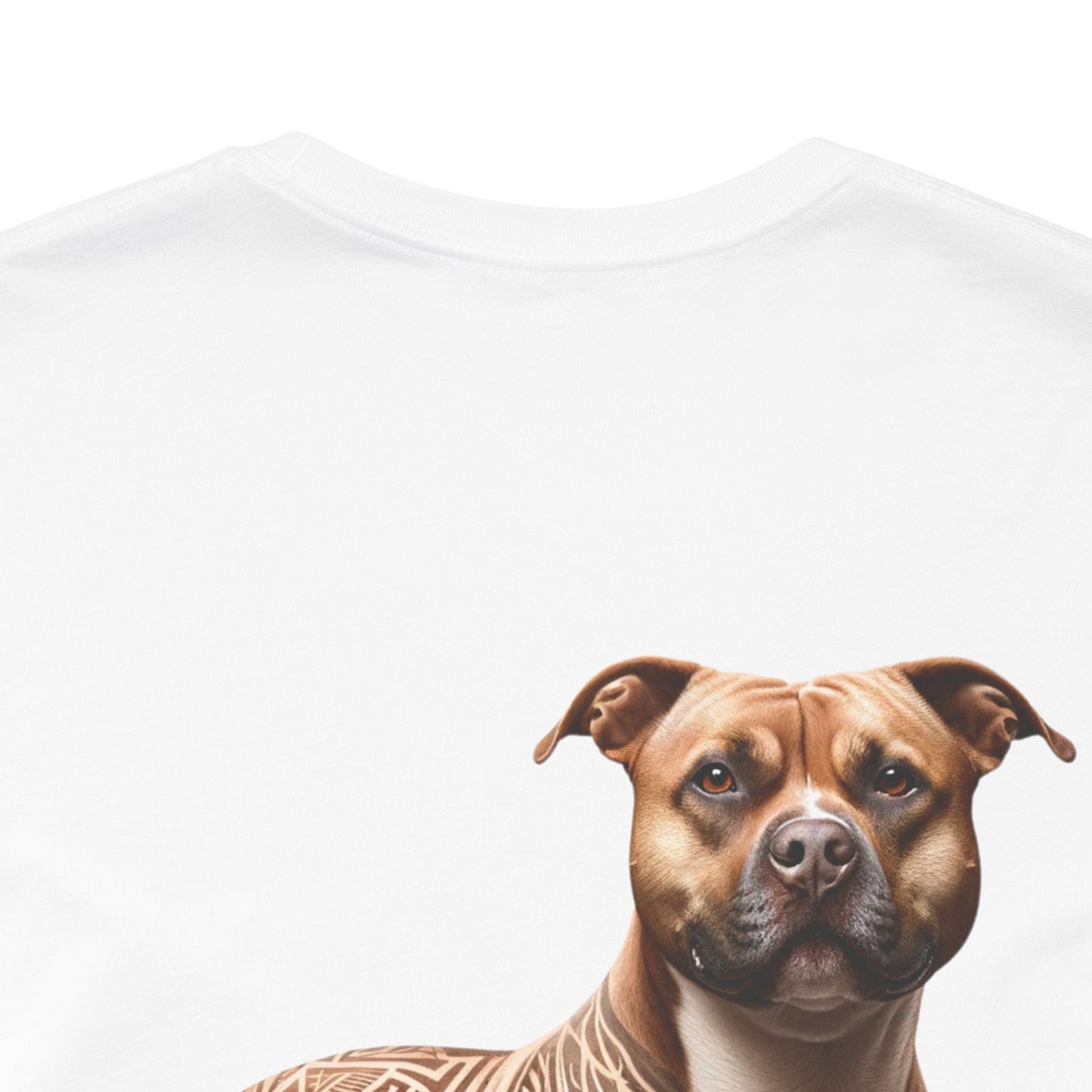 If My Pitbull Had Tattoo Unisex Jersey Short Sleeve Tee -Light Brown Pitbull