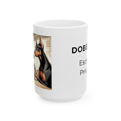 Doberman -Espresso Coffee- Ceramic Mug (11oz, 15oz)