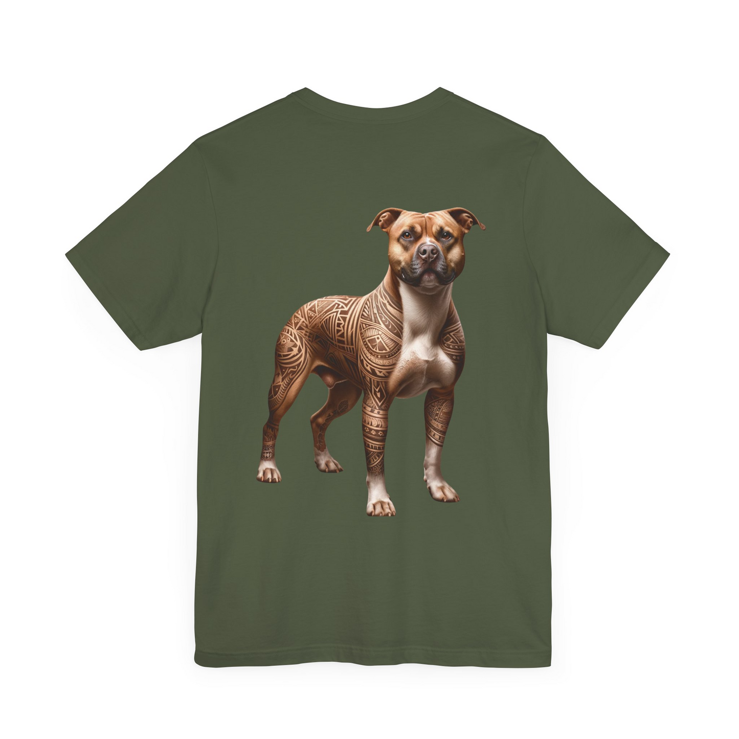 If My Pitbull Had Tattoo Unisex Jersey Short Sleeve Tee -Light Brown Pitbull