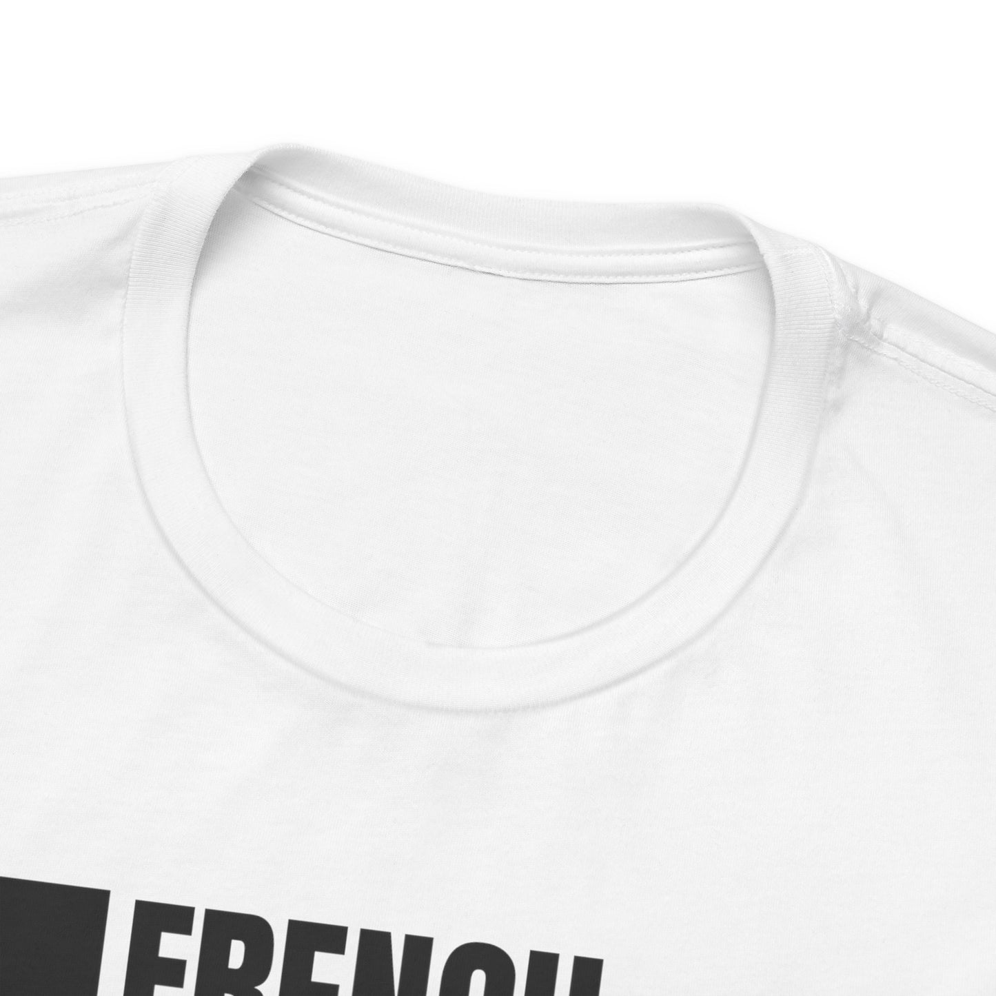 French Bulldog Unisex Jersey Short Sleeve Tee - Left profile