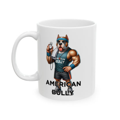 American Bully "Caffeinate, then Dominate!" Ceramic Mug (11oz, 15oz)