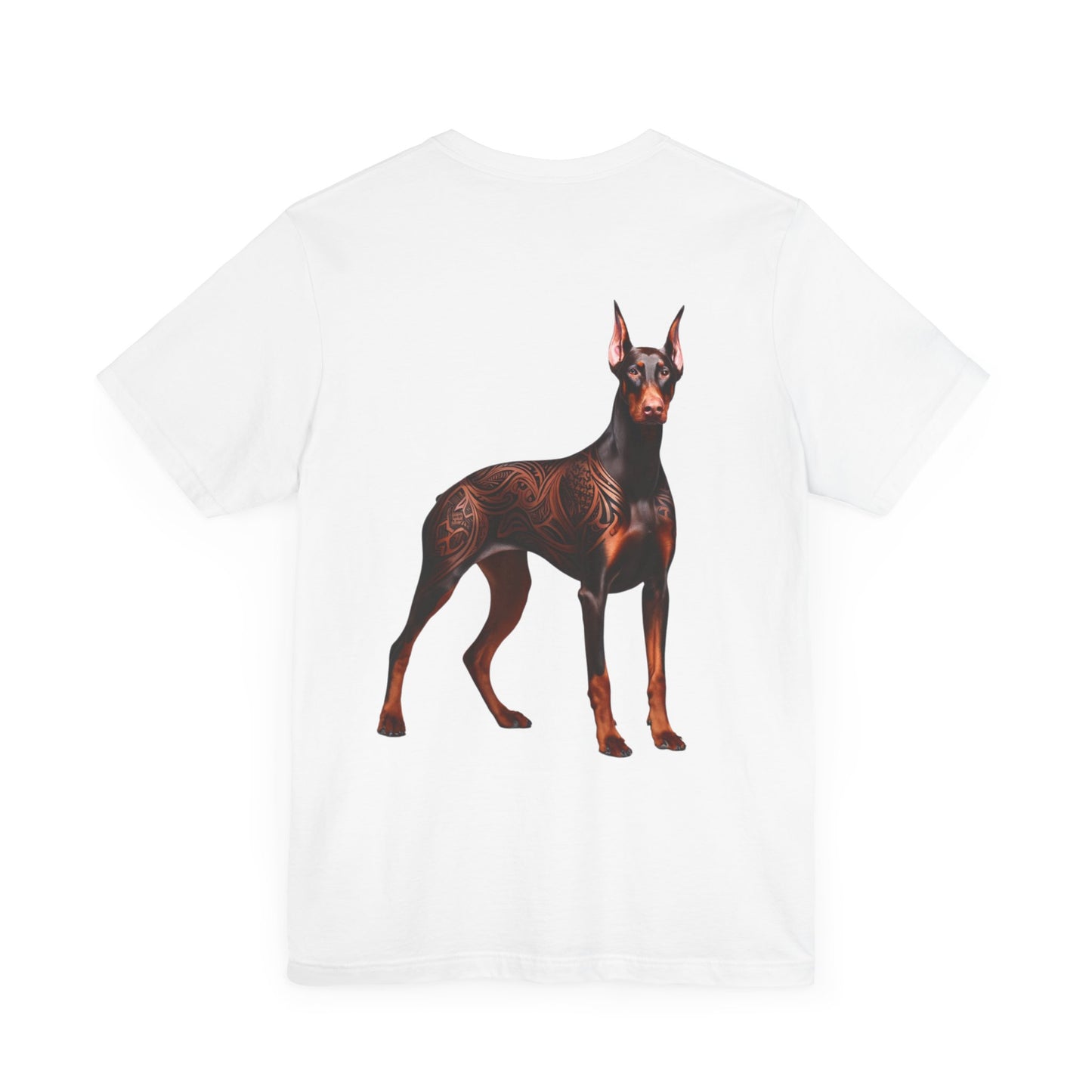 Doberman Unisex Jersey Short Sleeve Tee - Brown Doberman