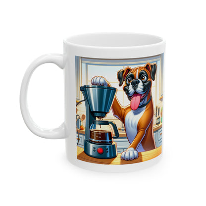 Boxer -Drip Coffee- "Drip Dynamo Brew" Ceramic Mug (11oz, 15oz)