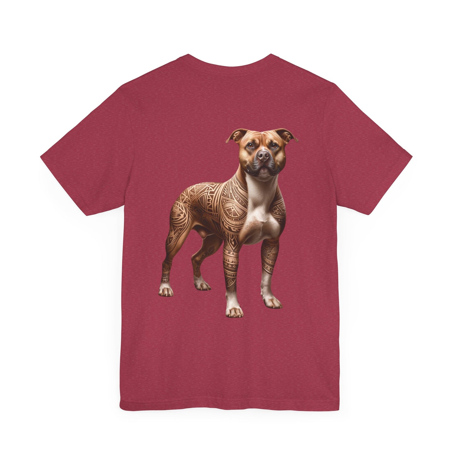 If My Pitbull Had Tattoo Unisex Jersey Short Sleeve Tee -Light Brown Pitbull