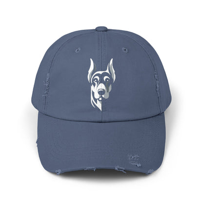 Doberman  - Stylish Unisex Distressed Cap