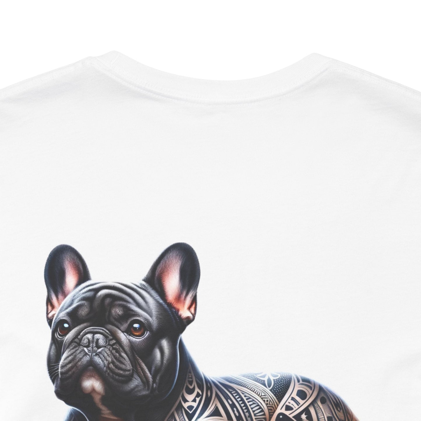 French Bulldog Unisex Jersey Short Sleeve Tee - Left profile